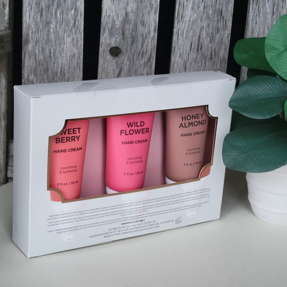 Sweet Berry, Wild Flower, Honey Almond Hand Cream Set